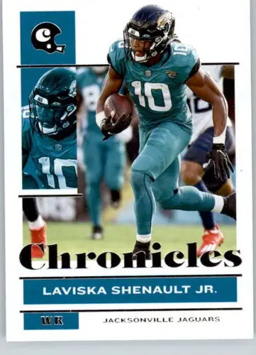 Original gloss Panini Chronicles Laviska Shenault Jr. football card from 2021 Jaguars