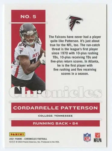 Cordarrelle Patterson football card from Panini Chronicles with original gloss NM-MT