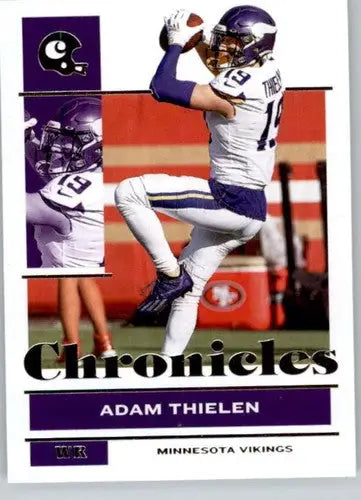 Adam Thielen football card from Panini Chronicles with original gloss in excellent NM-MT condition