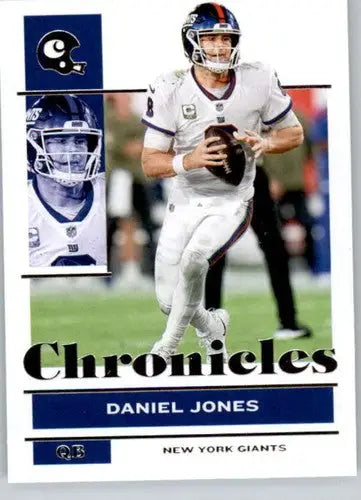 Original gloss Panini Chronicles Daniel Jones football card NY Giants 2021 NM-MT
