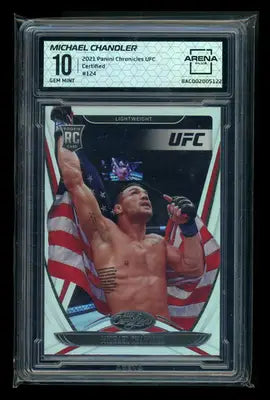 2021 Panini Chronicles Certified Michael Chandler #124 RC MMA Arena Club 10 - UFC/MMA Card Single
