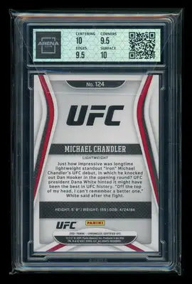2021 Panini Chronicles Certified Michael Chandler #124 RC MMA Arena Club 10 - UFC/MMA Card Single