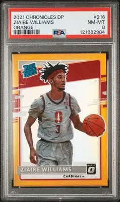 2021 Panini Chronicles Draft Picks #216 Ziaire Williams Orange PSA 8 - Basketball Card Single