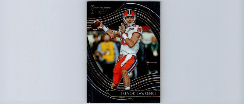 Trevor Lawrence football trading card from 2021 Panini Chronicles Draft Picks