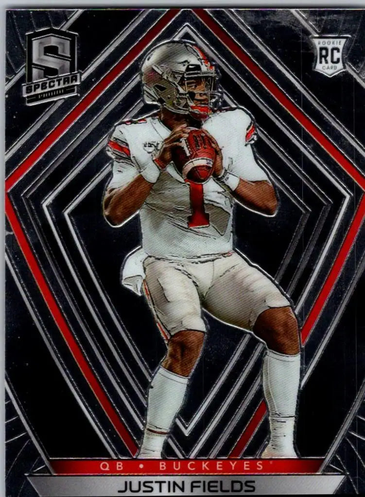 Justin Fields football trading card from Panini Chronicles Draft Picks series