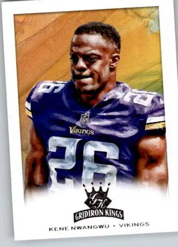 2021 Panini Chronicles Gridiron Kings #20 Kene Nwangwu NM-MT Vikings ID:48307 - Football Card Single