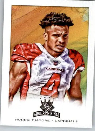 Original gloss Panini Chronicles Gridiron Kings Rondale Moore football card display