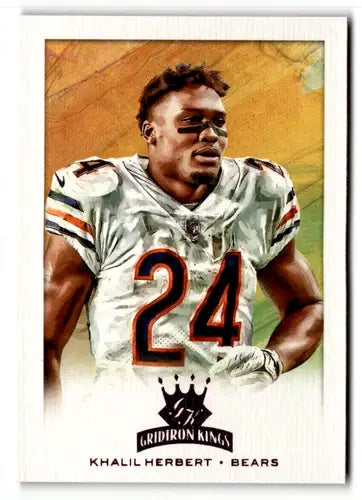 Khalil Herbert football card from Panini Chronicles Gridiron Kings Pink series
