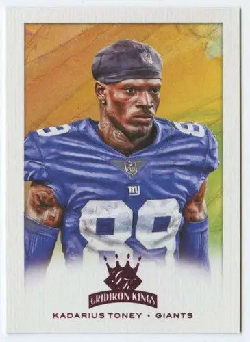 Original gloss Panini Chronicles Gridiron Kings football card of Kadarius Toney 2021