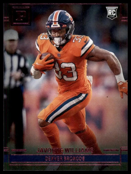 2021 Panini Chronicles - Panini Javonte Williams #PA-16 Pink (RC) - Football Card Single