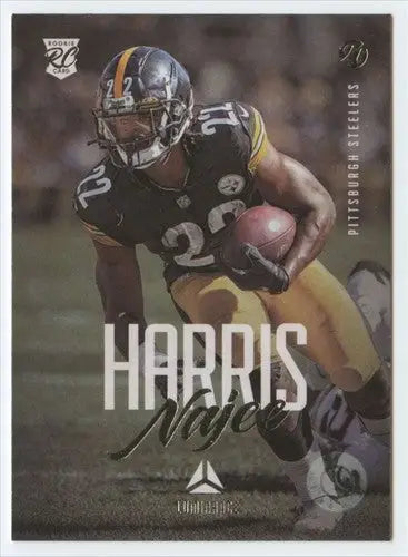 Najee Harris rookie card from Panini Chronicles Luminance in 2021 Panini Chronicles series