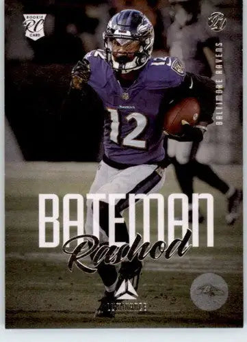 Original gloss Rashod Bateman Luminance Update rookie card from 2021 Panini Chronicles