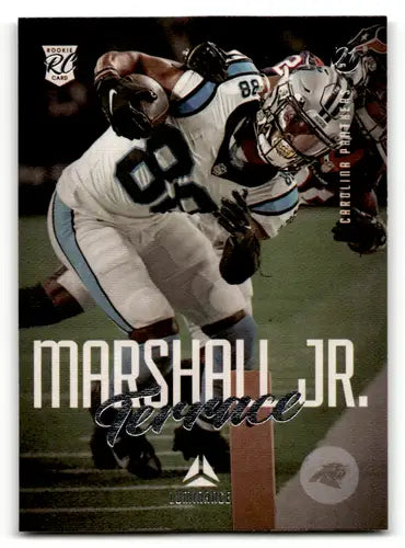 Original gloss Terrace Marshall Jr. football card from Panini Chronicles Luminance series