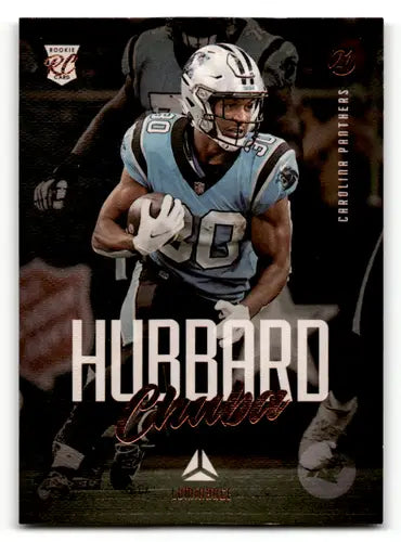 Football trading card from 2021 Panini Chronicles Luminance Update Rookies Bronze series