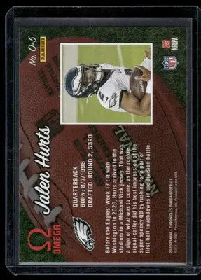 2021 Panini Chronicles Omega Jalen Hurts #65 RC Football - Football Card Single