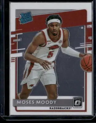 2021 Panini Chronicles Optic Draft Picks Moses Moody #211 Rated Rookie - Basketball Card Single