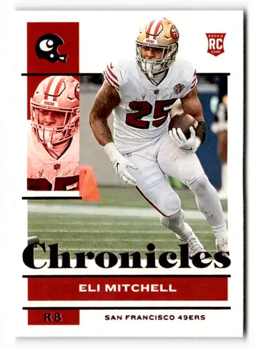 Original gloss Panini Chronicles Pink Eli Mitchell rookie card 2021 Panini Chronicles