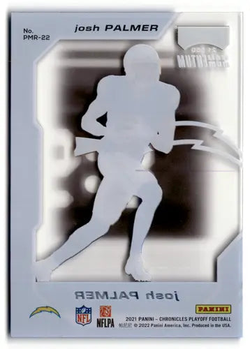 Josh Palmer football card from Panini Chronicles Playoff Momentum Rookies collection