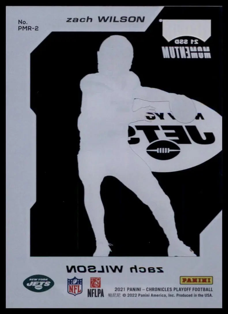 2021 Panini Chronicles - Playoff Momentum Rookies Zach Wilson #PMR-2 (RC) - Football Card Single