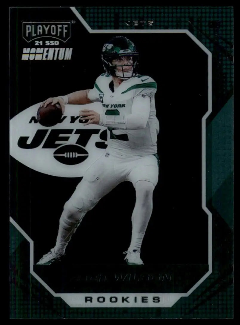 2021 Panini Chronicles - Playoff Momentum Rookies Zach Wilson #PMR-2 (RC) - Football Card Single