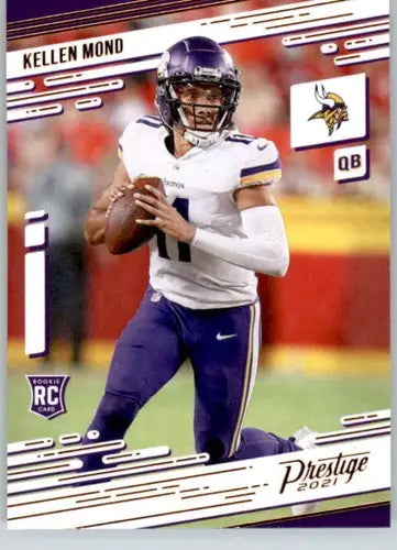 Kellen Mond football card from Panini Chronicles Prestige Rookies, original gloss, NM-MT