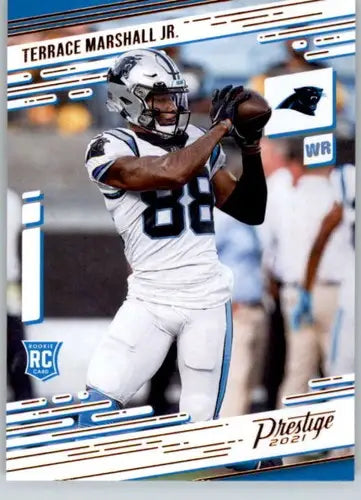 Terrace Marshall Jr football card from Panini Chronicles Prestige Rookies Update series