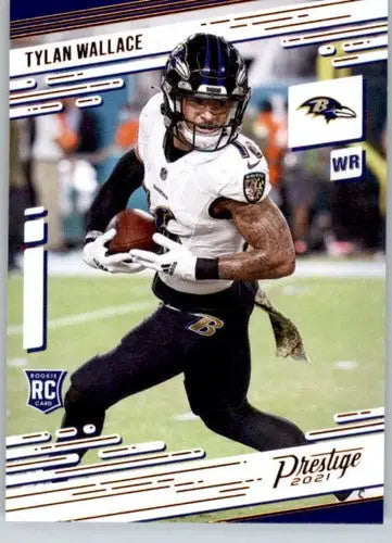Original gloss Tylan Wallace football card from Panini Chronicles Prestige Rookies