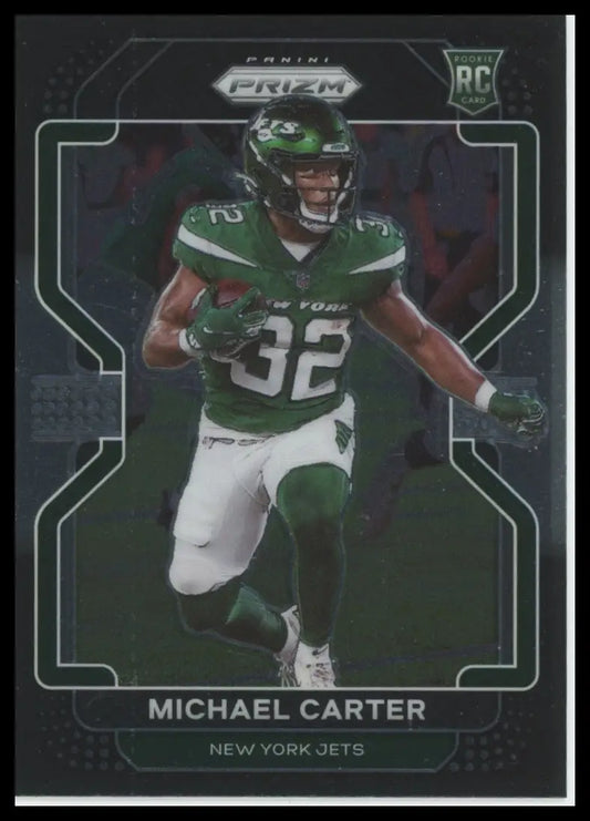 2021 Panini Chronicles - Prizm Black Michael Carter PB-20 New York Jets - Football Card Single