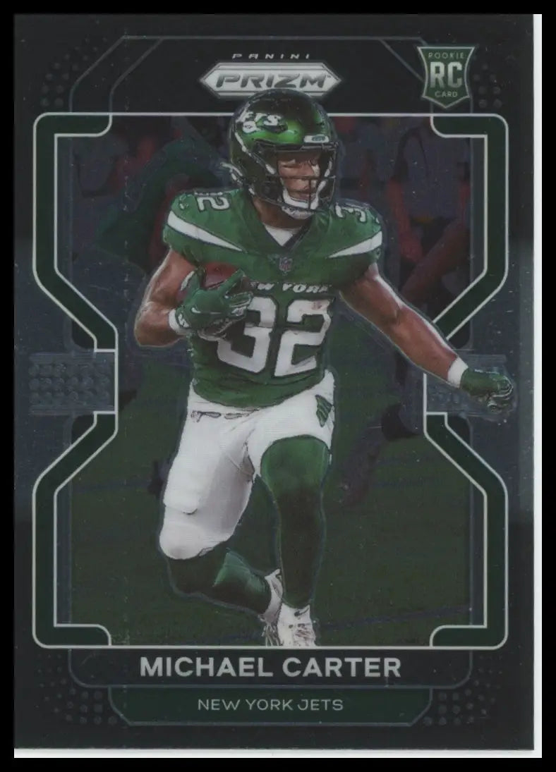 2021 Panini Chronicles - Prizm Black Michael Carter PB-20 New York Jets - Football Card Single