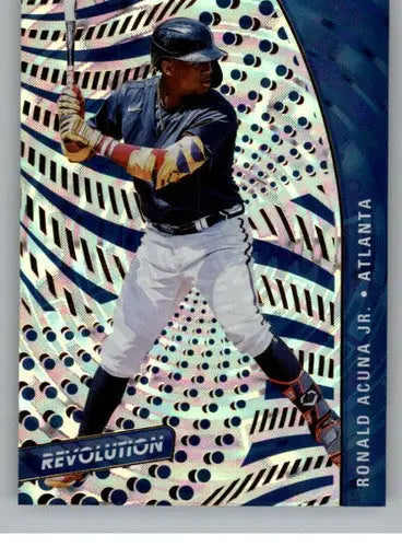 2021 Panini Chronicles Revolution Fractal #92 Ronald Acuna Jr. NM-MT Braves - Baseball Card Single