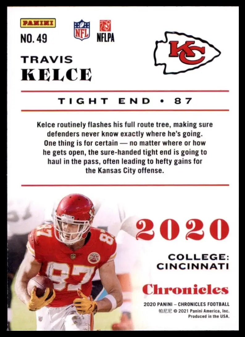 2021 Panini Chronicles - Travis Kelce #56 - Football Card Single