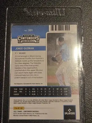 2021 Panini Contenders #201 Jorge Guzman - Baseball Card Single