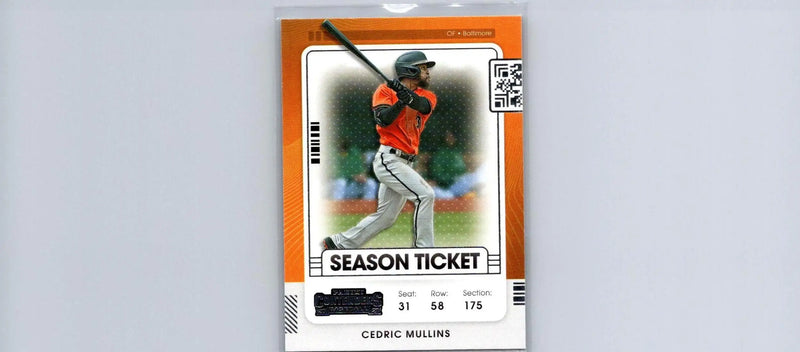 Cedric Mullins 2021 Panini Contenders #50 trading card season ticket collectible