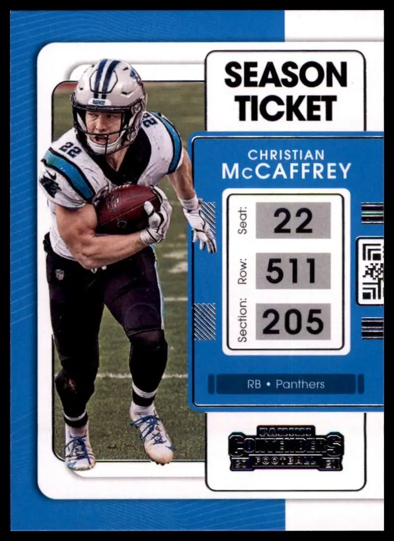 2021 Panini Contenders - Christian McCaffrey #15 - Football Card Single