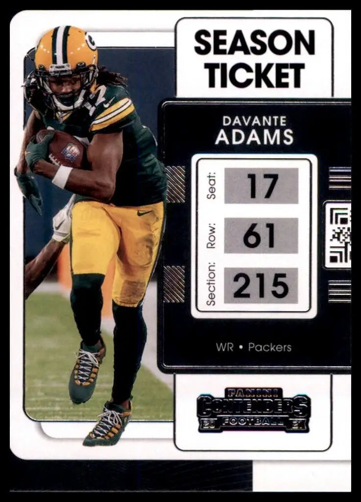 2021 Panini Contenders - Davante Adams #35 - Football Card Single