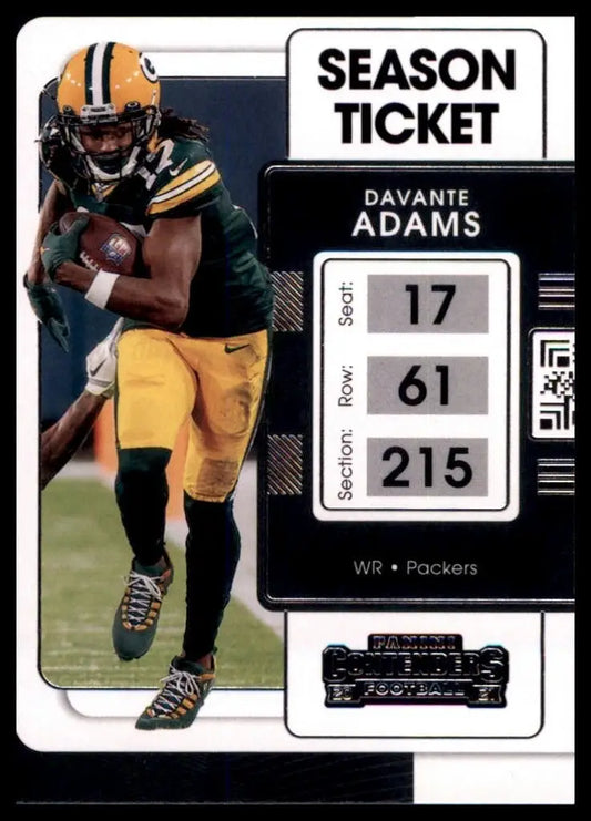 2021 Panini Contenders - Davante Adams #35 - Football Card Single