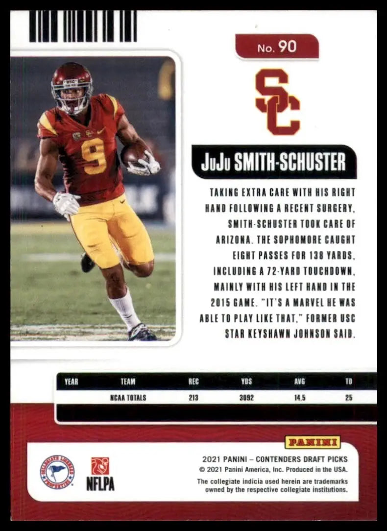 2021 Panini Contenders Draft Picks - JuJu Smith-Schuster #90 - Football Card Single