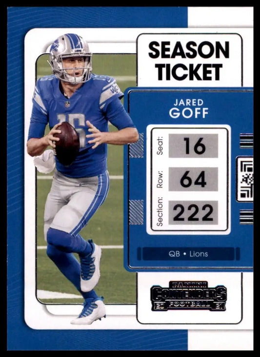 2021 Panini Contenders - Jared Goff #31 - Football Card Single