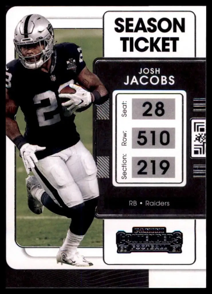 2021 Panini Contenders - Josh Jacobs #59 - Football Card Single