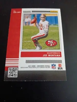 2021 Panini Contenders - Legendary Contenders Joe Montana #LGD-JMO. 49ers. NRMT+