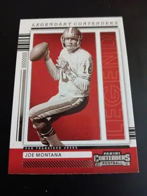2021 Panini Contenders - Legendary Contenders Joe Montana #LGD-JMO. 49ers. NRMT+