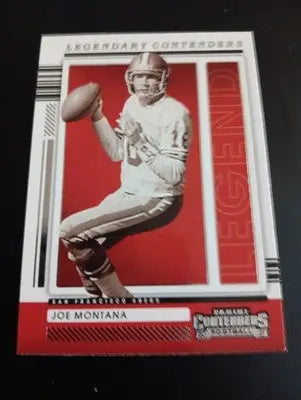 2021 Panini Contenders - Legendary Contenders Joe Montana #LGD-JMO. 49ers. NRMT+