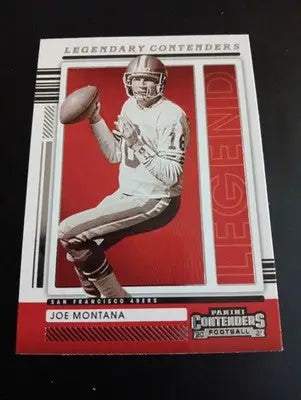 2021 Panini Contenders - Legendary Contenders Joe Montana #LGD-JMO. 49ers. NRMT+
