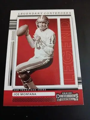 2021 Panini Contenders - Legendary Contenders Joe Montana #LGD-JMO. 49ers. NRMT+