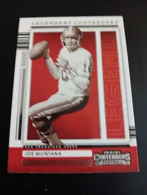 2021 Panini Contenders - Legendary Contenders Joe Montana #LGD-JMO. 49ers. NRMT+