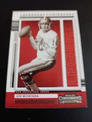 2021 Panini Contenders - Legendary Contenders Joe Montana #LGD-JMO. 49ers. NRMT+
