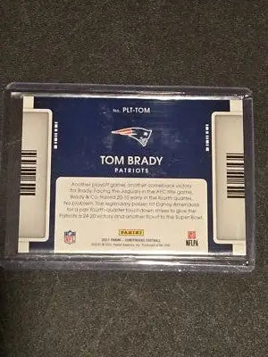 2021 Panini Contenders #PLT-TOM Tom Brady Playoff Tickets - Football Card Single