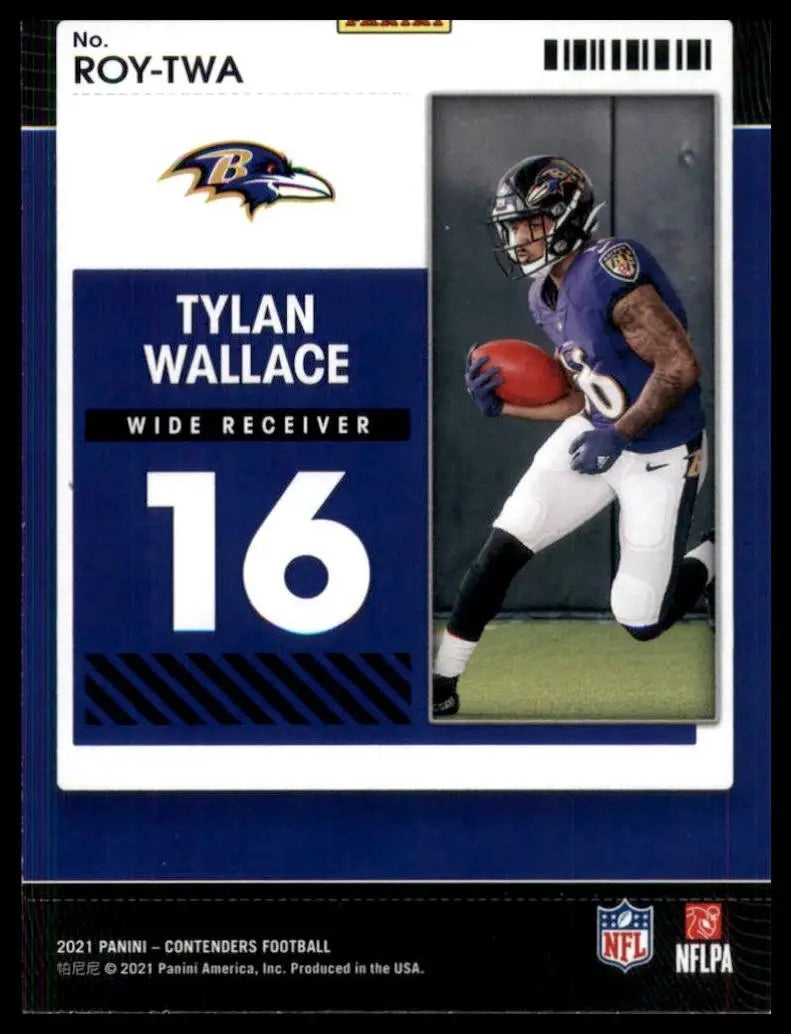 2021 Panini Contenders - Rookie of the Year Contenders Tylan Wallace #ROY-TWA... - Football Card Single