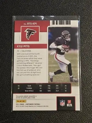 2021 Panini Contenders #RTS-KPI Kyle Pitts Rookie Ticket Swatches - Football Card Single