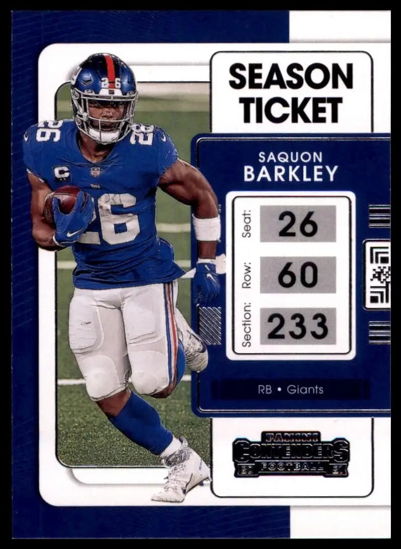 2021 Panini Contenders - Saquon Barkley #74 - Football Card Single